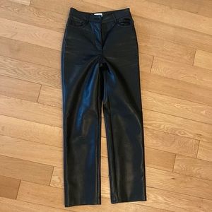 Artizia Wilfred Melina leather pant in black